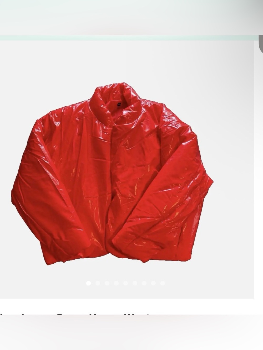 Yeezy Gap Round Red Puffer Jacket size XXL nwot
